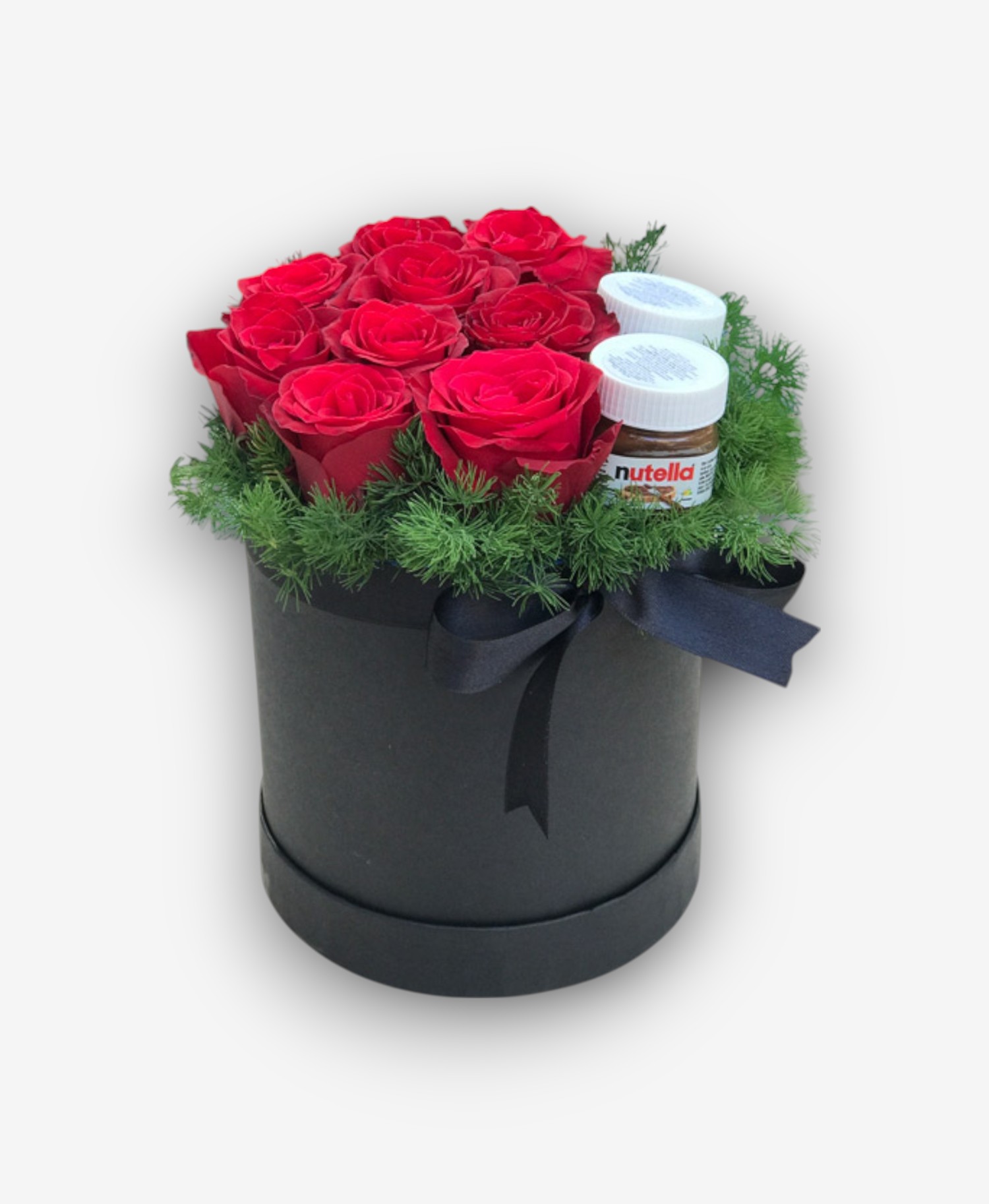 Kırmızı Güllü ve Nutellalı Lüks Hediye Kutusu 