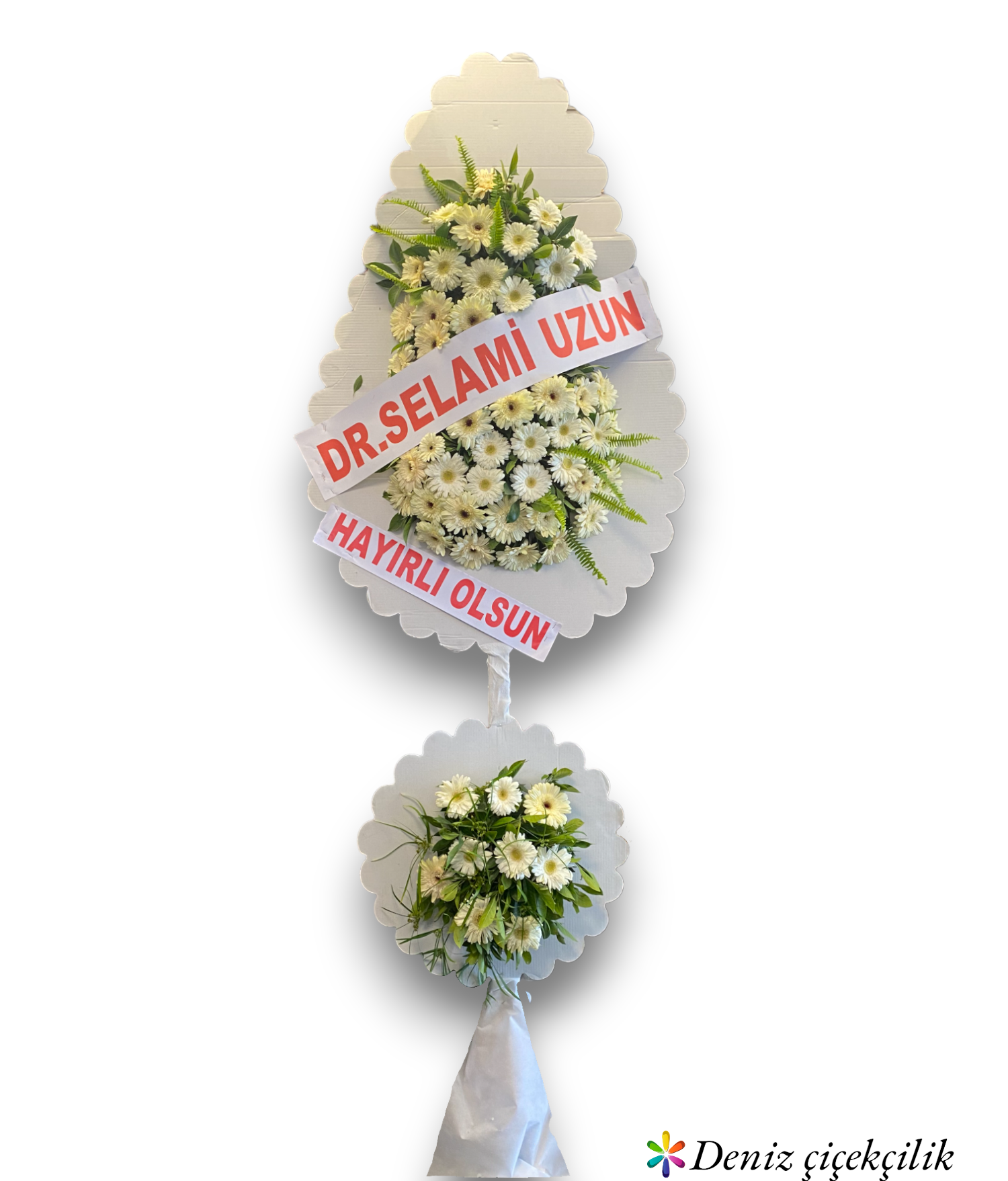 Beyaz Gerbera  Açılış ve Kutlamalar İçin Şık Tasarım
